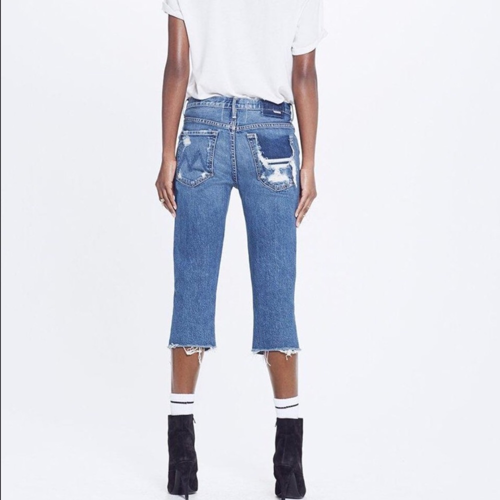 MOTHER Tomcat Knickers Ripped Blue